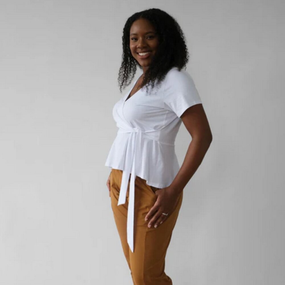 Elegantees Zinnia Top in White